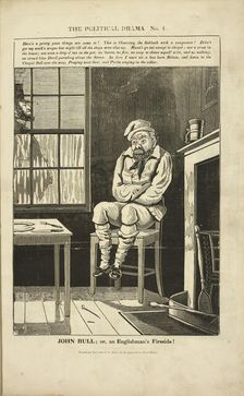 The Political Drama No. 4: John Bull; or, an Englishman's fireside! 1834-1835. Creator: Charles Jameson Grant