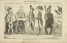 The Political Drama, No. 19: the Five Plagues of the Country 1834-1835. Creator: Charles Jameson Grant