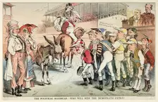 The Political Handicap, from Puck, n.d. Creator: Joseph Keppler