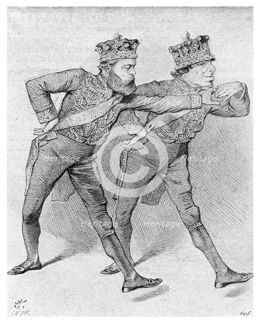 'The Political Pas de Deux', 1878 (1895). Artist: Unknown