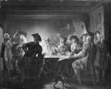 The Political Pitcher, Act II, Scene 2; Holberg Gallery, 1810-1828. Creator: Christian August Lorentzen
