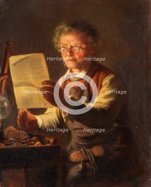 The political shoemaker, 1870. Creator: Geskel Saloman.