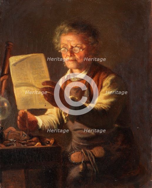 The political shoemaker, 1870. Creator: Geskel Saloman.