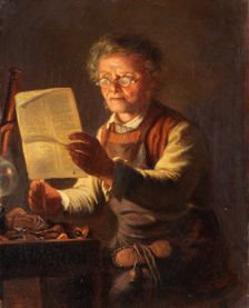 The political shoemaker, 1870. Creator: Geskel Saloman