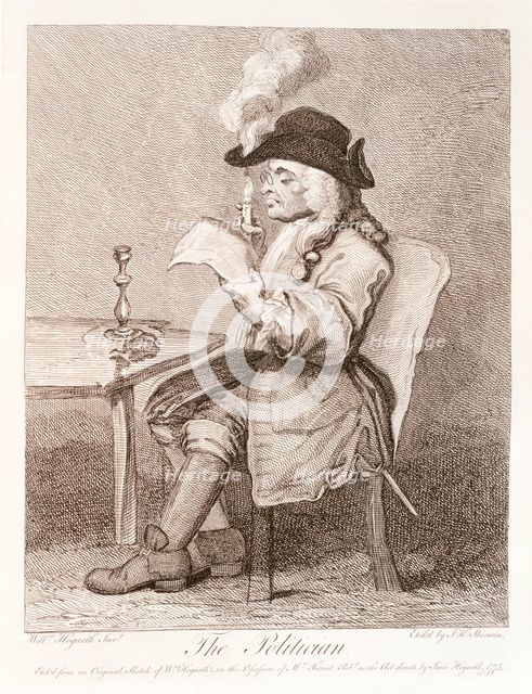 The Politician (Portrait of Mr Tilson, formerly a laceman in the Strand), c1730. Creator: John Keyse Sherwin.