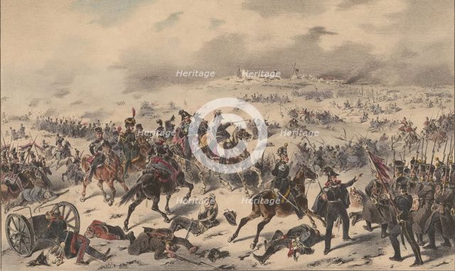 The Polish army at the Battle of Olszynka Grochowska, 1835.