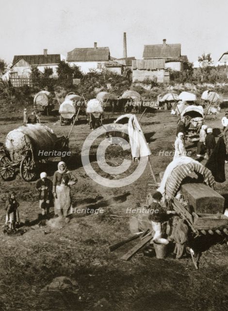 The Polish emigrant exodus, early 20th century.  Creator: Unknown.