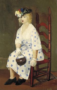 The Polka Dot Dress, 1927. Creator: George Benjamin Luks