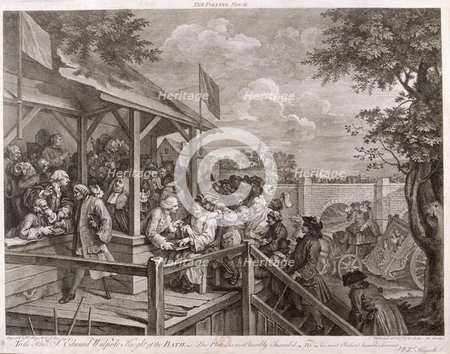 'The Polling', 1758. Artist: Peter La Cave