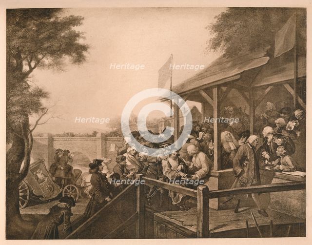 'The Polling', Plate III from 'The Humours of an Election', 1757. Artist: William Hogarth.