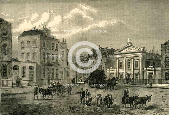 'The Polygon, Somers Town, in 1850', (c1876). Creator: Unknown.