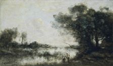The pond c1820-1875. Artist: Jean-Baptiste-Camille Corot