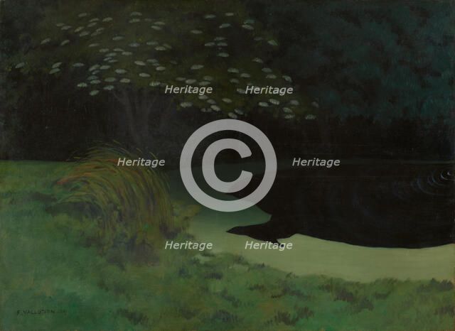 The Pond (Honfleur), 1909. Creator: Vallotton, Felix Edouard (1865-1925).