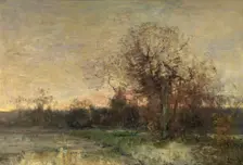 The Pond in Ixelles, c1870-1890s. Creator: Guillaume Vogels