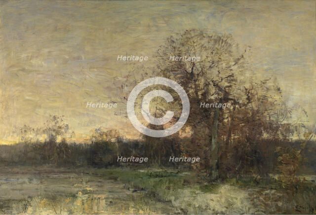 The Pond in Ixelles, c1870-1890s. Creator: Guillaume Vogels.