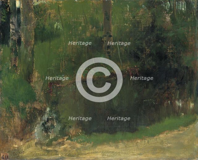 The Pond in the Forest, ca 1868. Artist: Degas, Edgar (1834-1917)