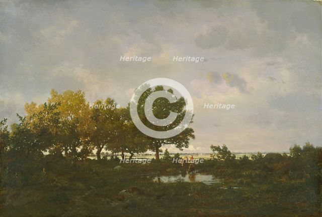 The Pond (La Mare), 1855. Creator: Theodore Rousseau.