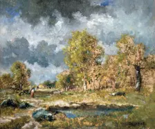 The Pond mid-19th century. Artist: Narcisse Virgile Diaz de la Pena