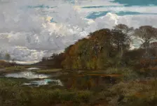 The Ponds of the "Grijze Molen" in Terhulpen, 1865-1867. Creator: Hippolyte Boulenger