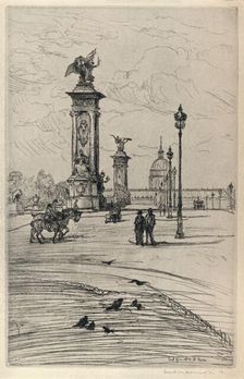 The Pont Alexandre III 1915. Artist: Frank Milton Armington