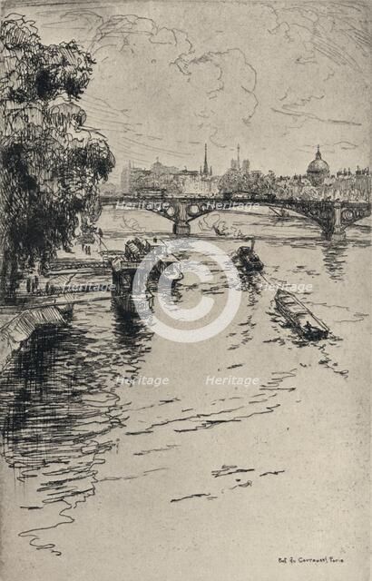 'The Pont du Carrousel', 1915. Artist: Frank Milton Armington.