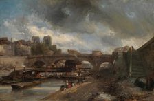 The Pont Neuf, 1849-50. Creator: Johan Barthold Jongkind