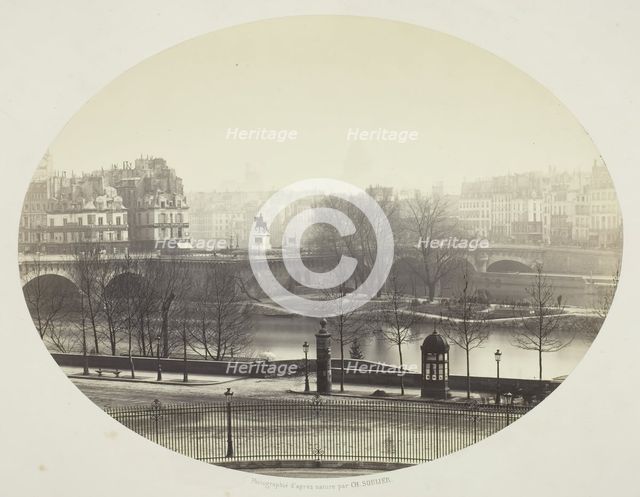The Pont Neuf in Paris, 1860/75. Creator: Charles Soulier.