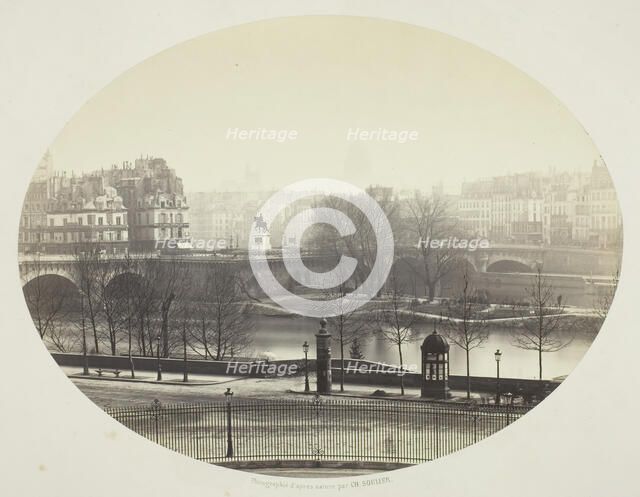 The Pont Neuf in Paris, 1860/75. Creator: Charles Soulier.