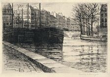 The Pont St Michel 1915. Artist: Caroline Helena Armington