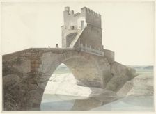 The Ponte Salario, near Rome, c.1809-c.1812. Creator: Josephus Augustus Knip