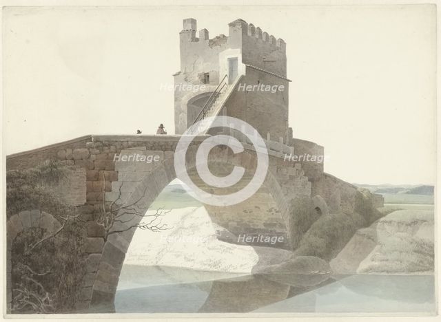 The Ponte Salario, near Rome, c.1809-c.1812. Creator: Josephus Augustus Knip.