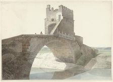 The Ponte Salario, near Rome, c.1809-c.1812. Creator: Josephus Augustus Knip
