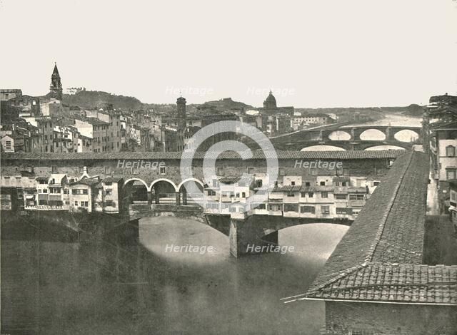 The Ponte Vecchio, Florence, Italy, 1895.  Creator: W & S Ltd.