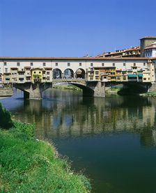 The Ponte Vecchio, Florence, Italy. Creator: Peter Thompson