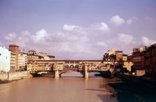 The Ponte Vecchio, Florence, Italy, c1955. Creator: Arthur Charles Kirby Ware
