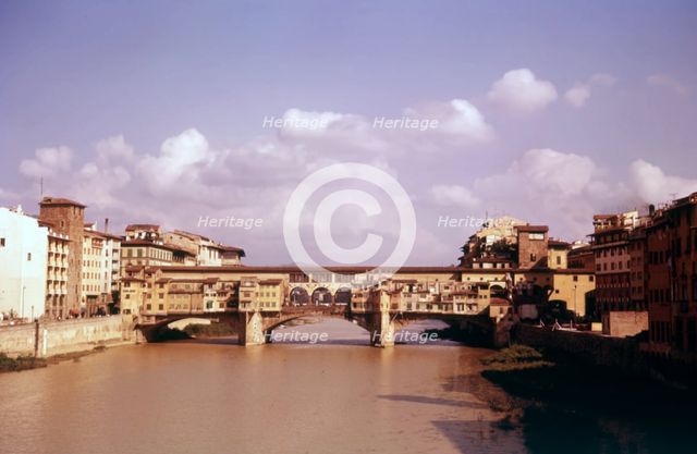 The Ponte Vecchio, Florence, Italy, c1955.  Creator: Arthur Charles Kirby Ware.