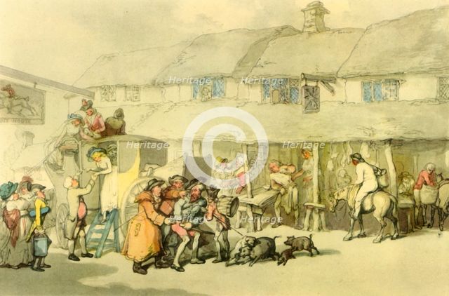 'The Post House', c1800?, (1942).  Creator: Thomas Rowlandson.