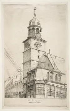 The Post Office, Middle Dutch Church (from Scenes of Old New York), 1870. Creator: Henry Farrer