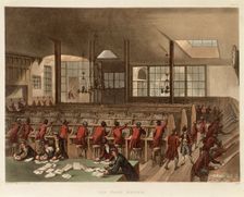 The Post Office, (c1808?). Creators: Augustus Charles Pugin, Thomas Rowlandson