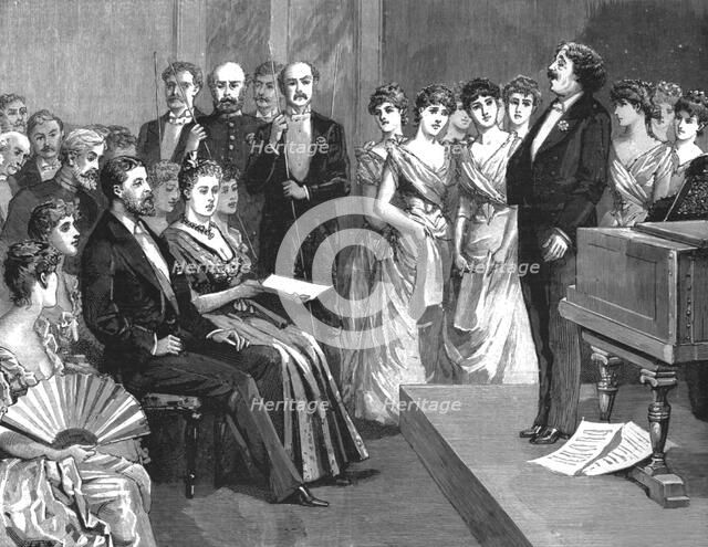 ''The Post Office Jubilee Conversazione, Mr Sims Reeves singing', 1890. Creator: Unknown.