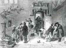 The Post-Office - painted by F. Goodall, 1850. Creator: Unknown