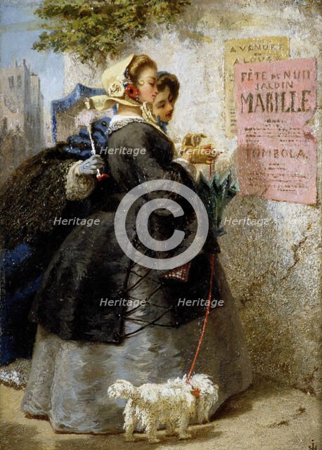 The Poster, mid-19th century. Creator: Johan Fredrik Hockert.