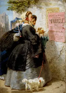 The Poster, mid-19th century. Creator: Johan Fredrik Hockert