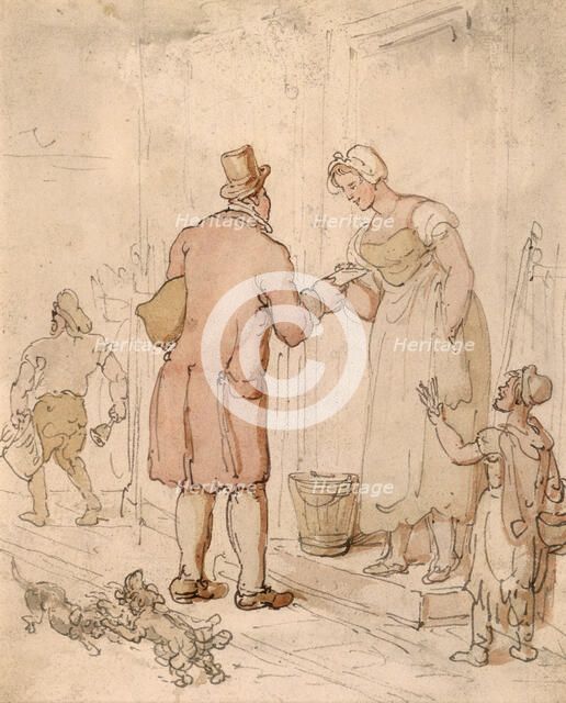 The postman, early 19th century. Artist: Thomas Rowlandson