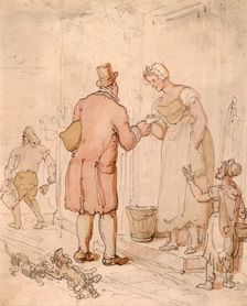The postman, early 19th century. Creator: Thomas Rowlandson