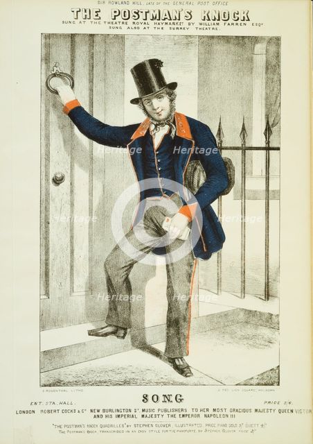 'The Postman's Knock' c1855 .  Creator: Anon.