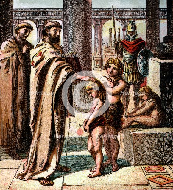 'The Pope and the Saxon Children', c1850. Artist: Unknown
