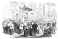 The Pope in St. Peter's on Christmas Day, 1870. Creator: Unknown