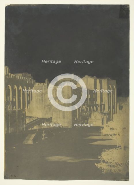 The Pope's Palace, Avignon, c. 1851. Creator: Charles Nègre.