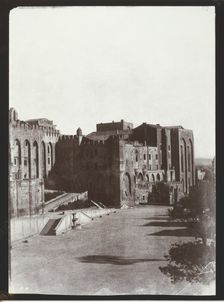 The Pope's Palace, Avignon, c. 1851, printed 1970. Creator: Charles Nègre